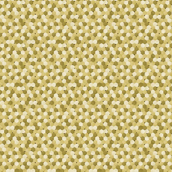 Bee Kind | Tonal Honeycomb | Gold | End of Bolt 18x44