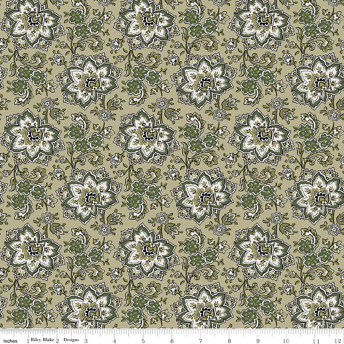 Buttercup Blooms | Floral | C11152-Sage | End of Bolt 18x44