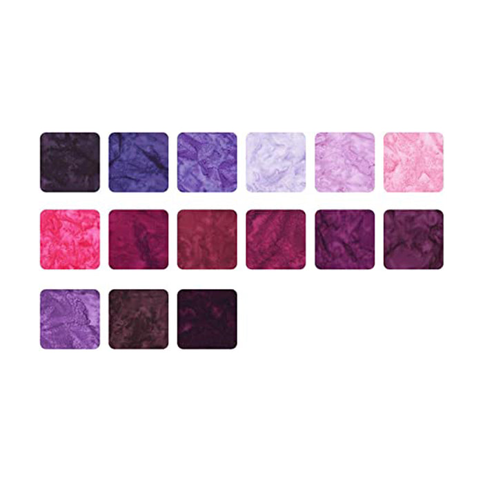 Artisan Batiks: Prisma Dyes, Plum Perfect Colorstory | Jelly Roll