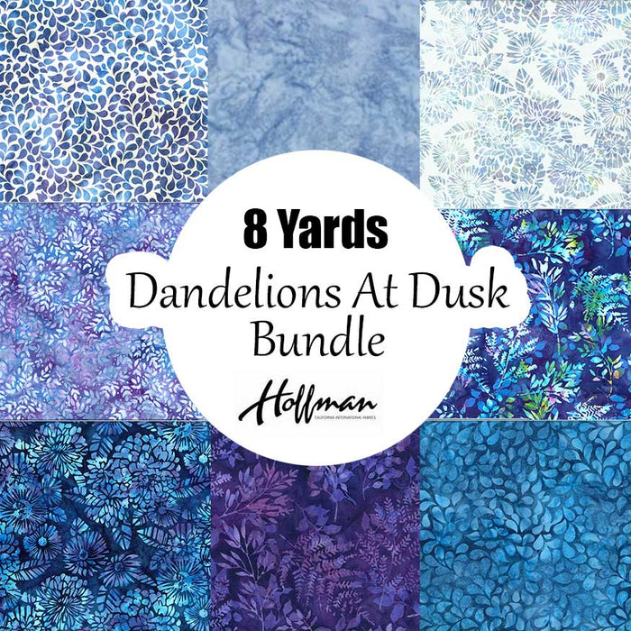 Dandelions At Dusk | 8-Yard Batik Pieces