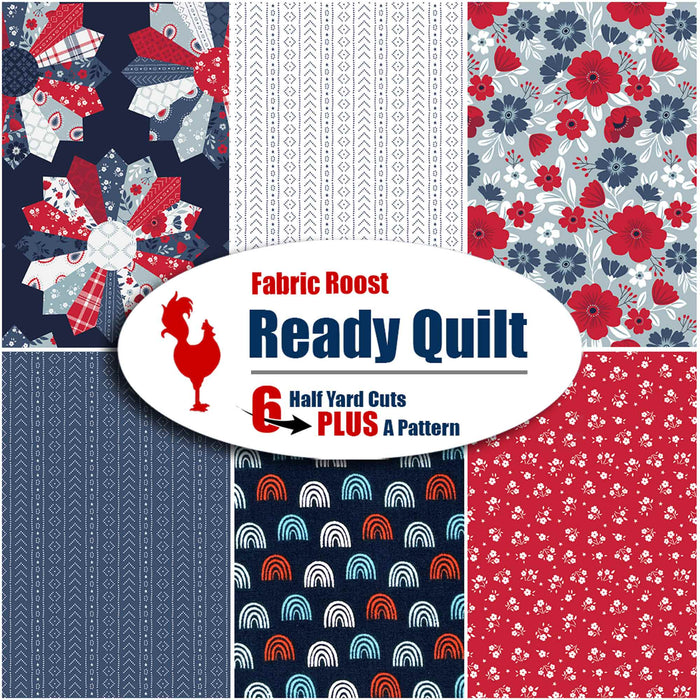 American Beauty Ready Quilt | 6 Half-Yard Pieces & A Free Pattern