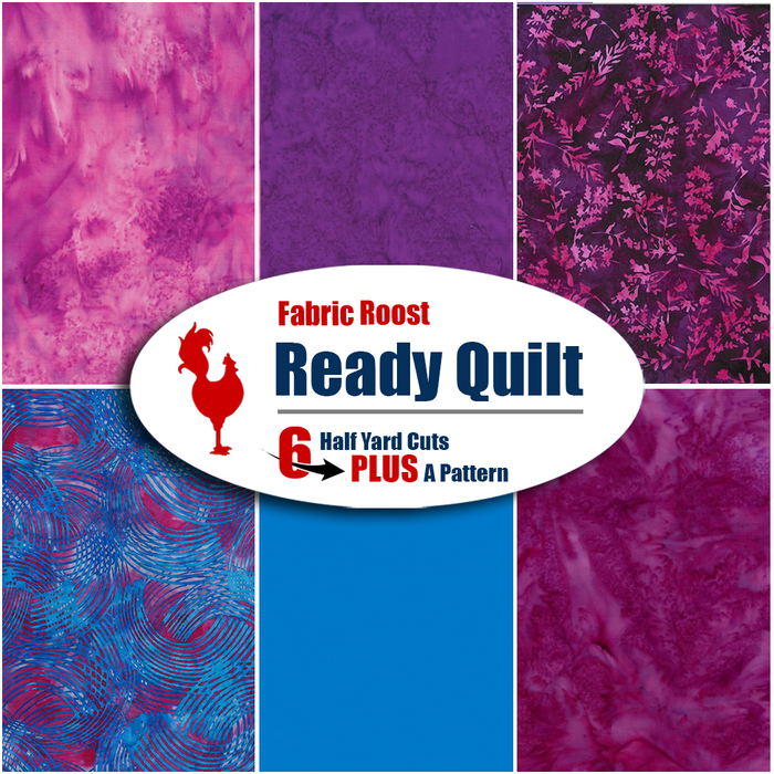 1073 Ready Quilt | 6 Half-Yard Pieces & Free Pattern