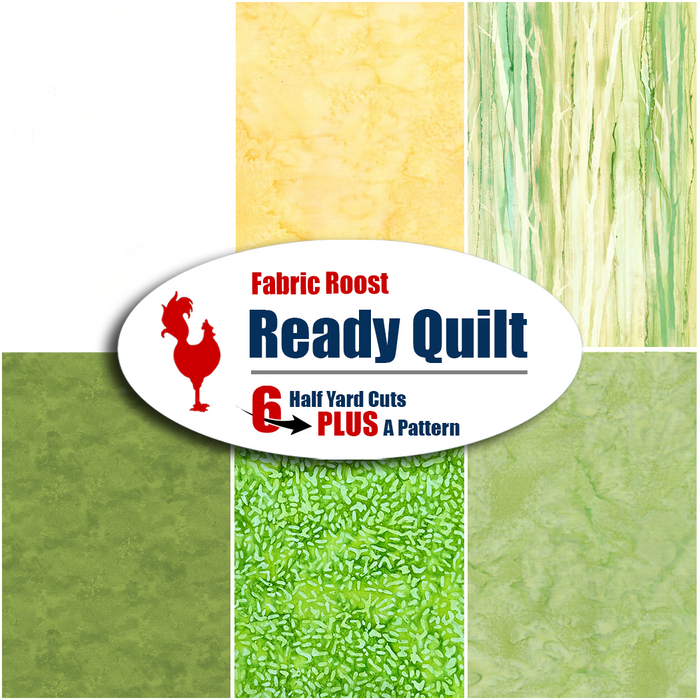 1084 Ready Quilt | 6 Half-Yard Pieces & Free Pattern