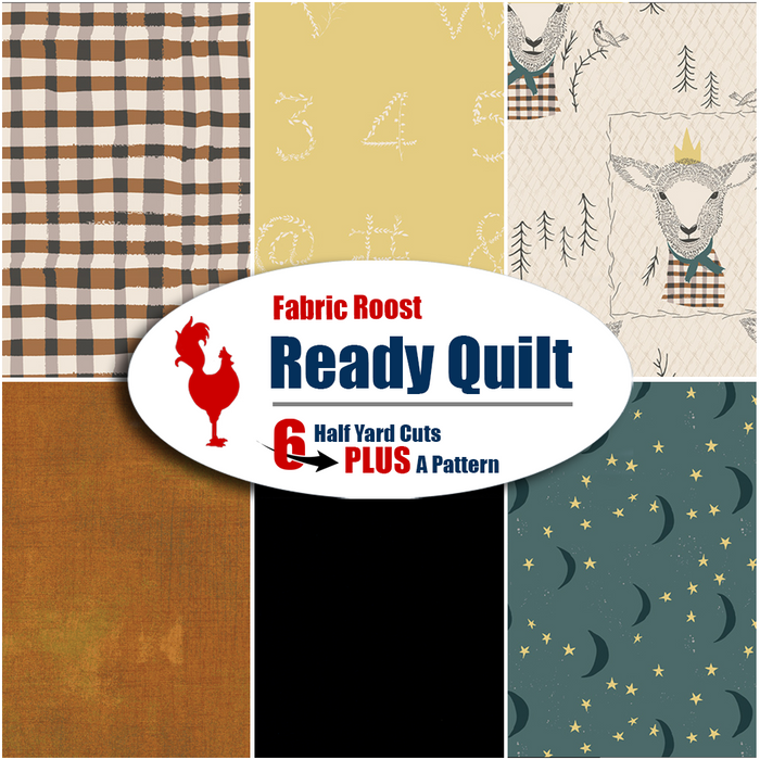 Lambkin 2 Ready Quilt | 6 Half-Yard Pieces & Free Pattern