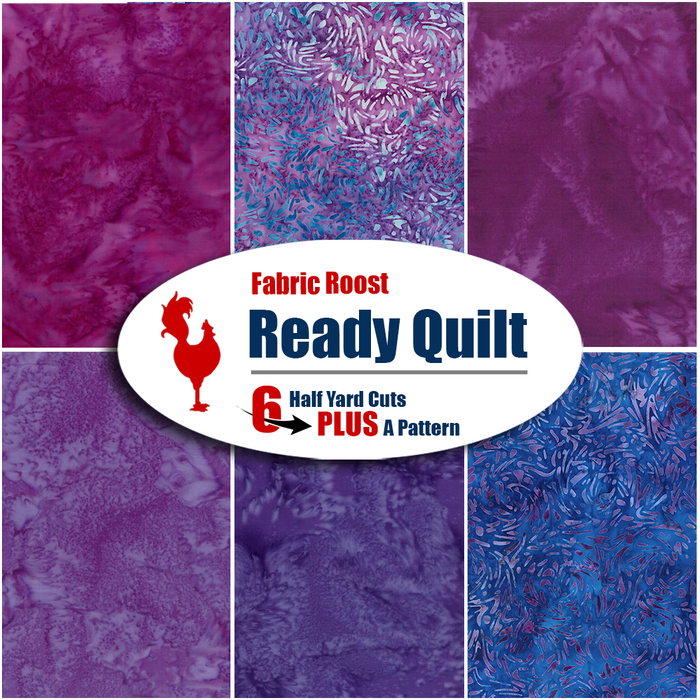 Batik Ready Quilt | 6 Half-Yard Pieces & Free Pattern