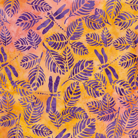 Butterfly Ballet | Dragonfly Leaves | Multi Pink Purple Orange