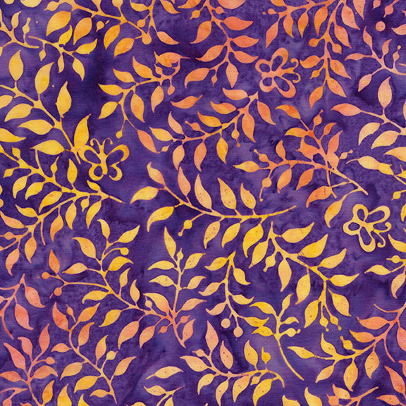 Butterfly Ballet | Butterfly & Leaves | Multi Purple Yellow