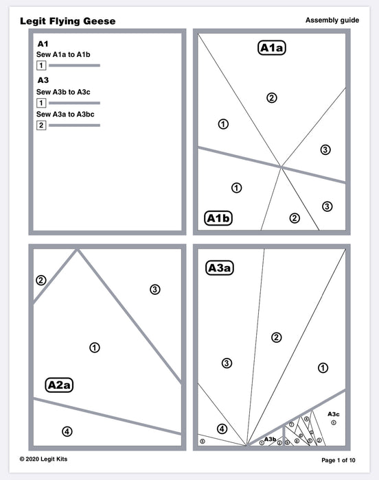 Flying Geese Quilt Kit