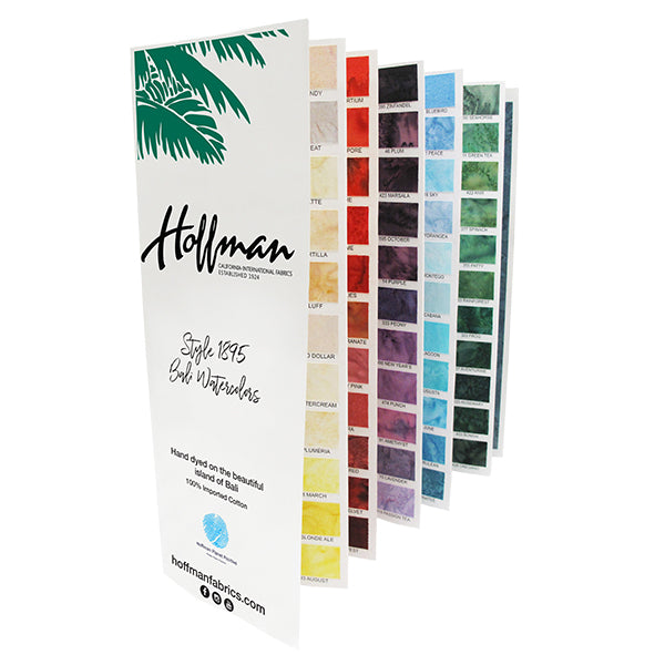 A18e95 Color 1895 Hoffman Watercolors Color Card — Fabric Roost, LLC