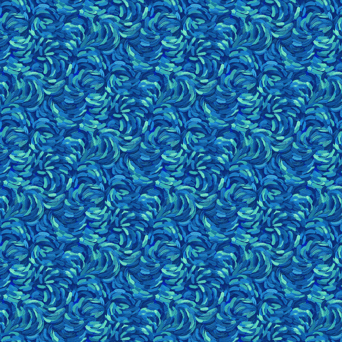 Starry Night | Brushstroke | Dk Teal Multi | 29264-66