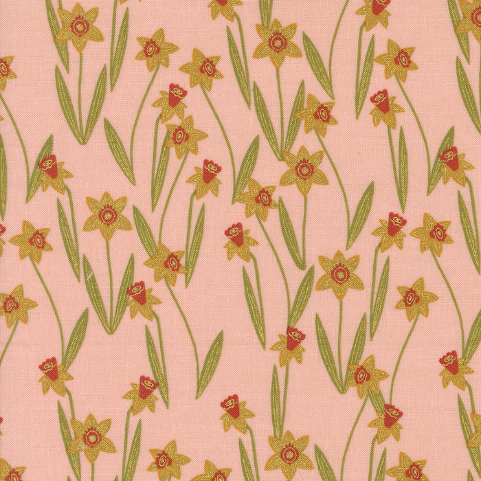 Bee Garden | Darling Daffodils Florals | Metallic Rose | 48413-17