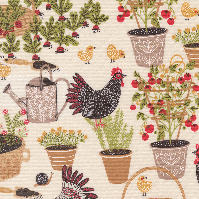 The Henhouse | 6 Half-Yard Pieces | Red