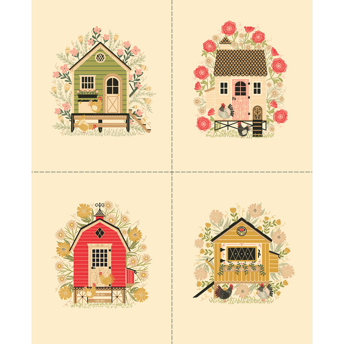 Hens on Holiday | Quilt Kit 61.5x73.5