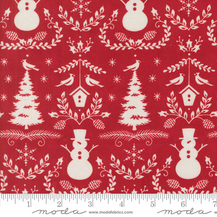 Winter Friends | Winter Damask | Berry Red | 56133 17