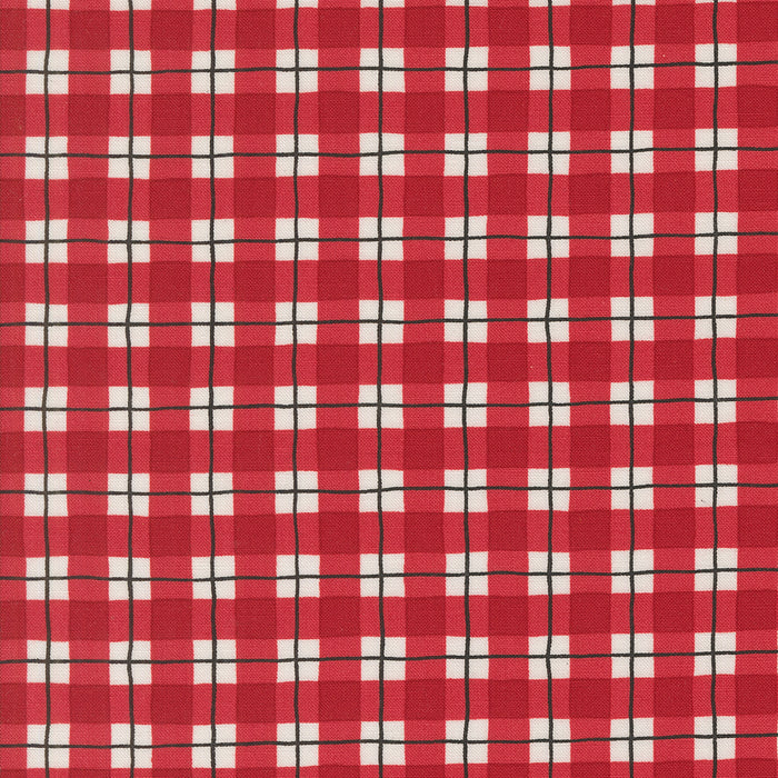 Winter Friends | Winter Plaid Checks and Plaids | Berry Red | 56137 17