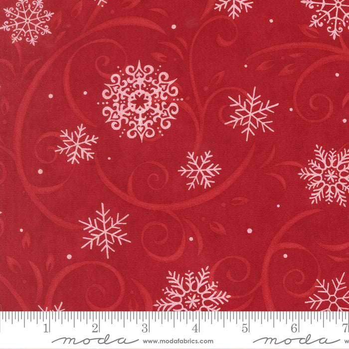When Snow Falls | Swirling Snowflakes Winter | Berry Red | 56172 14