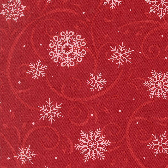 When Snow Falls | Swirling Snowflakes Winter | Berry Red | 56172 14