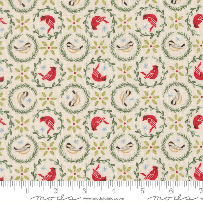 When Snow Falls | Tiny Birds In Wreaths Novelty | Snowy White | 56173 11
