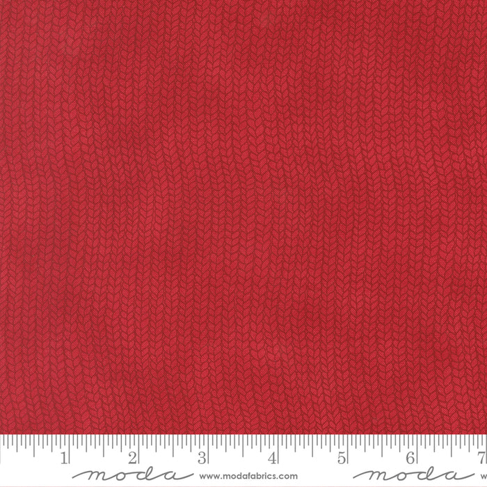 When Snow Falls | Stocking Weave Stripes | Berry Red | 56177 14