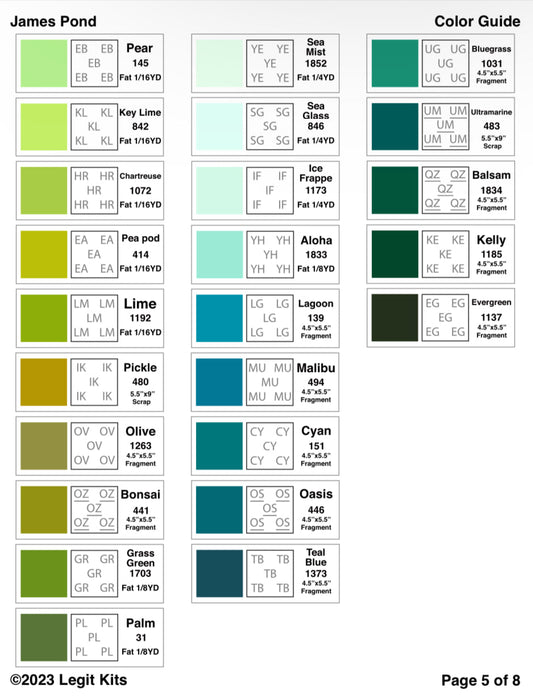 James Pond Pattern