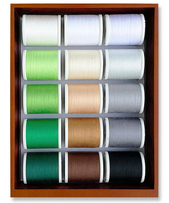 Sensa Green 40 - Mini 2-Drawer Treasure Chest, 1100-yard (1000m) spools, 30 Colors