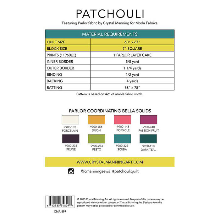 Patchouli | Pattern | 60x67