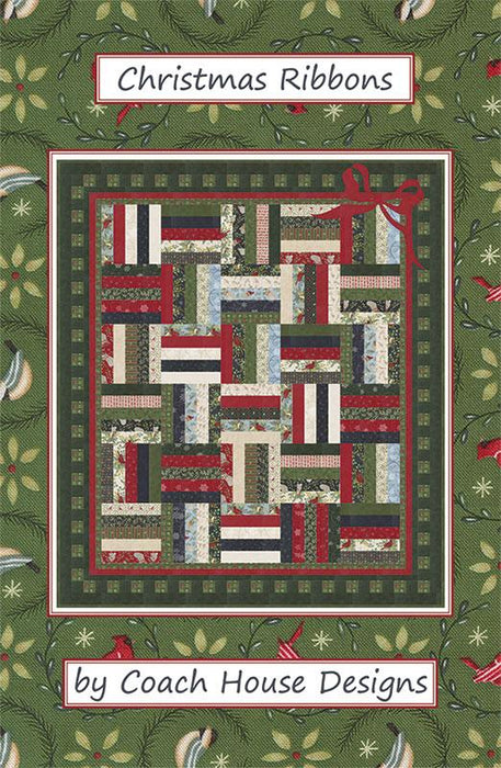 Christmas Ribbons Quilt Kit | 64x74