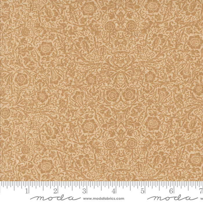 A Vintage Christmas | Amaryllis Damask | Tonal Tan | 9786 21