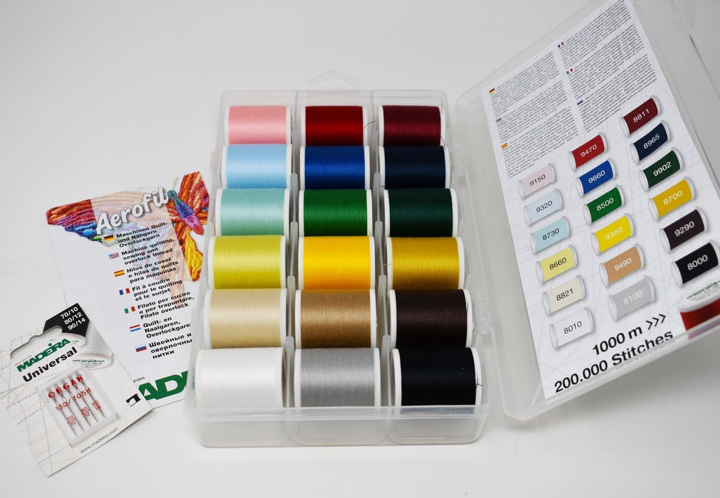 Aerofil 120 – Smart Box, 1100-yard (1000m) Spools, 18 Colors — Fabric ...
