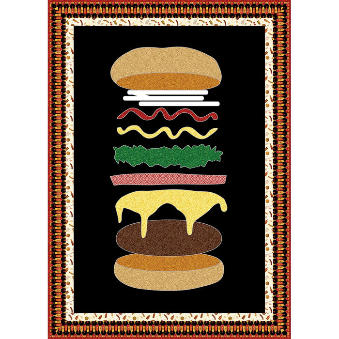 Anatomy of a Burger | Pattern | 52x64, 60x42