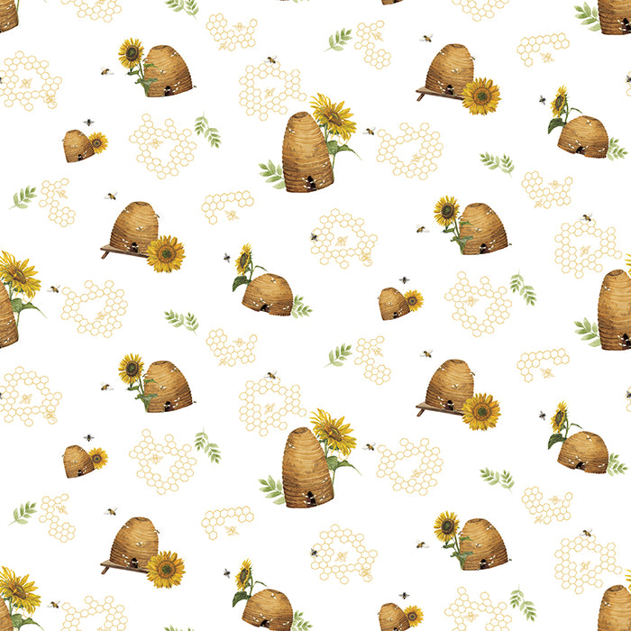 Honey Bees and Flowers Please | 6 Half-Yard Pieces & A Free Pattern