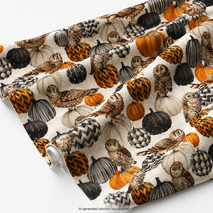 Night Owl | Owl & Pumpkin | Cream Multi
