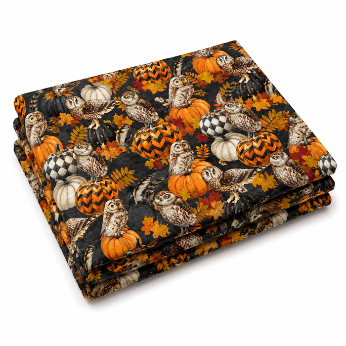 Night Owl | Owl & Feathers | Charcoal Multi