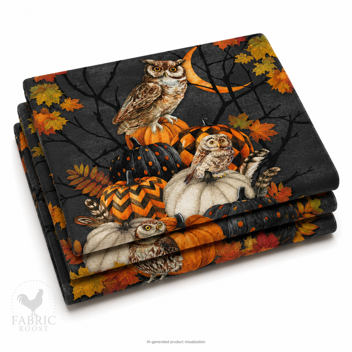 Night Owl | Panel | Charcoal Multi