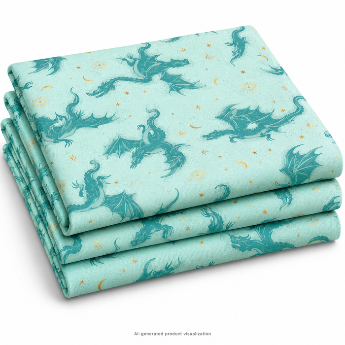 Fireglow | Metallic | Etched Dragons Novelty Metallic Fantasy | Mint | RS2131 13M