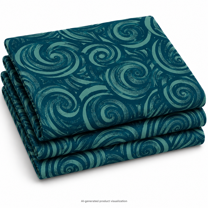 Fireglow | Metallic | Smoke Blenders Swirls | Watercress RS2135 15M