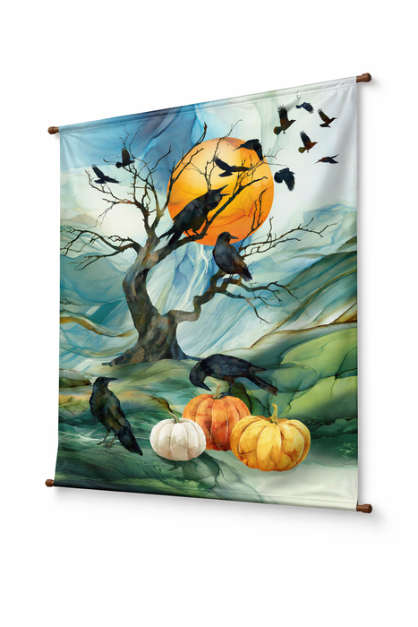 Raven's Call | Panel 30x43 | Teal Multi | DP28945-66