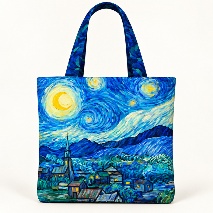 Starry Night | Tote Bag Panel | Dk Blue Multi | C29265-46