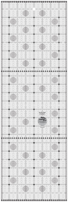Creative Grids Itty-Bitty Eights Rectangle XL 8in x 24in Quilt Ruler