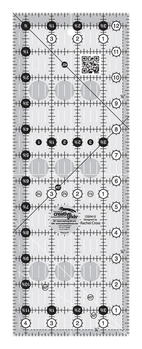Creative Grids Quilt Ruler 4-1/2in x 12-1/2in