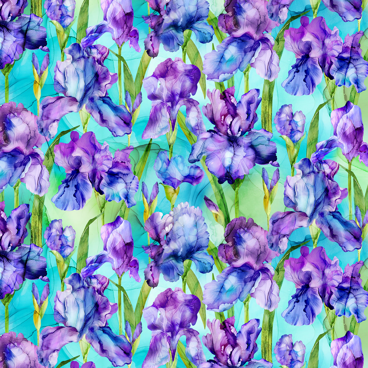Infatuation DP28613-64 Teal Quilting Cotton by Northcott — Fabric Roost ...