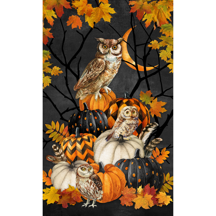 Night Owl | Panel | Charcoal Multi