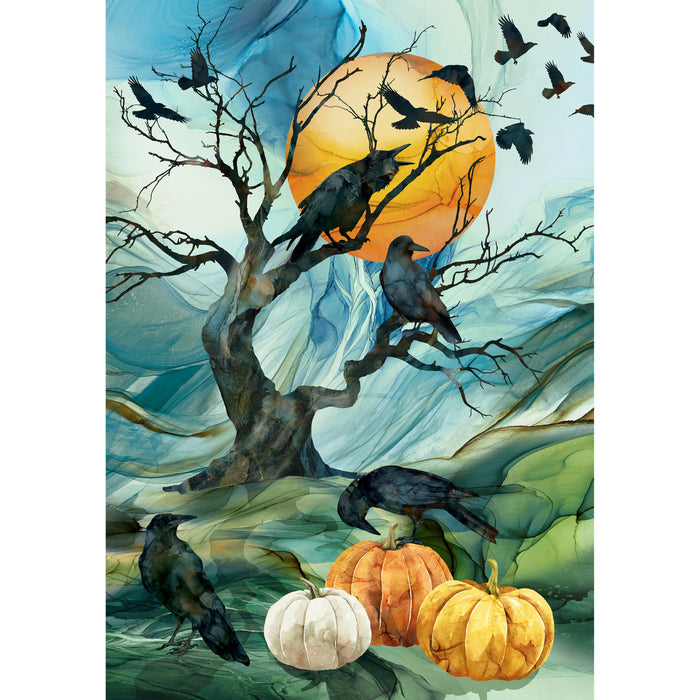 Raven's Call | Panel 30x43 | Teal Multi | DP28945-66