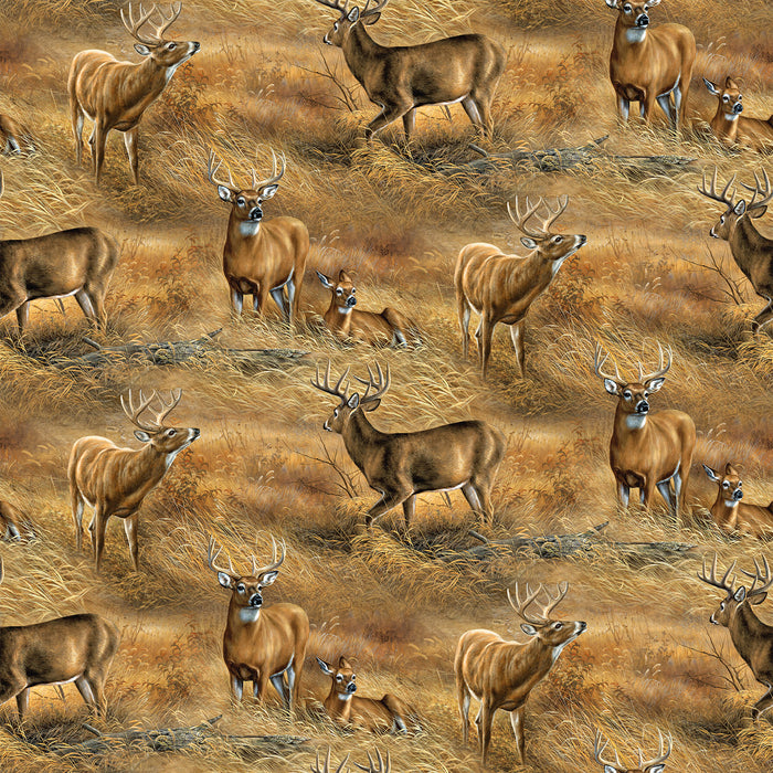 Birchwood | Field of Deer | Tan Multi | DP29108-14