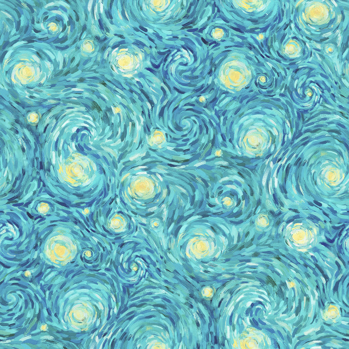 Starry Night | Night Sky | Teal Multi | 29263-64