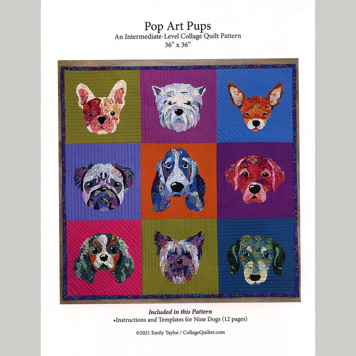 Pop Art Pups | Pattern | 36x36