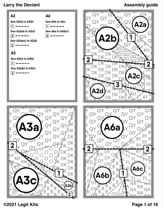 Larry the Deviant Quilt Kit
