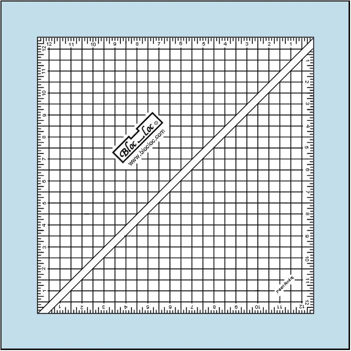 Half-Square Triangle Ruler 12 1/2″ x 12 1/2″