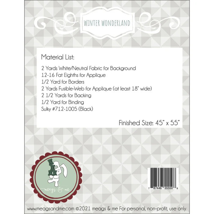 Winter Wonderland | Pattern | 45x55