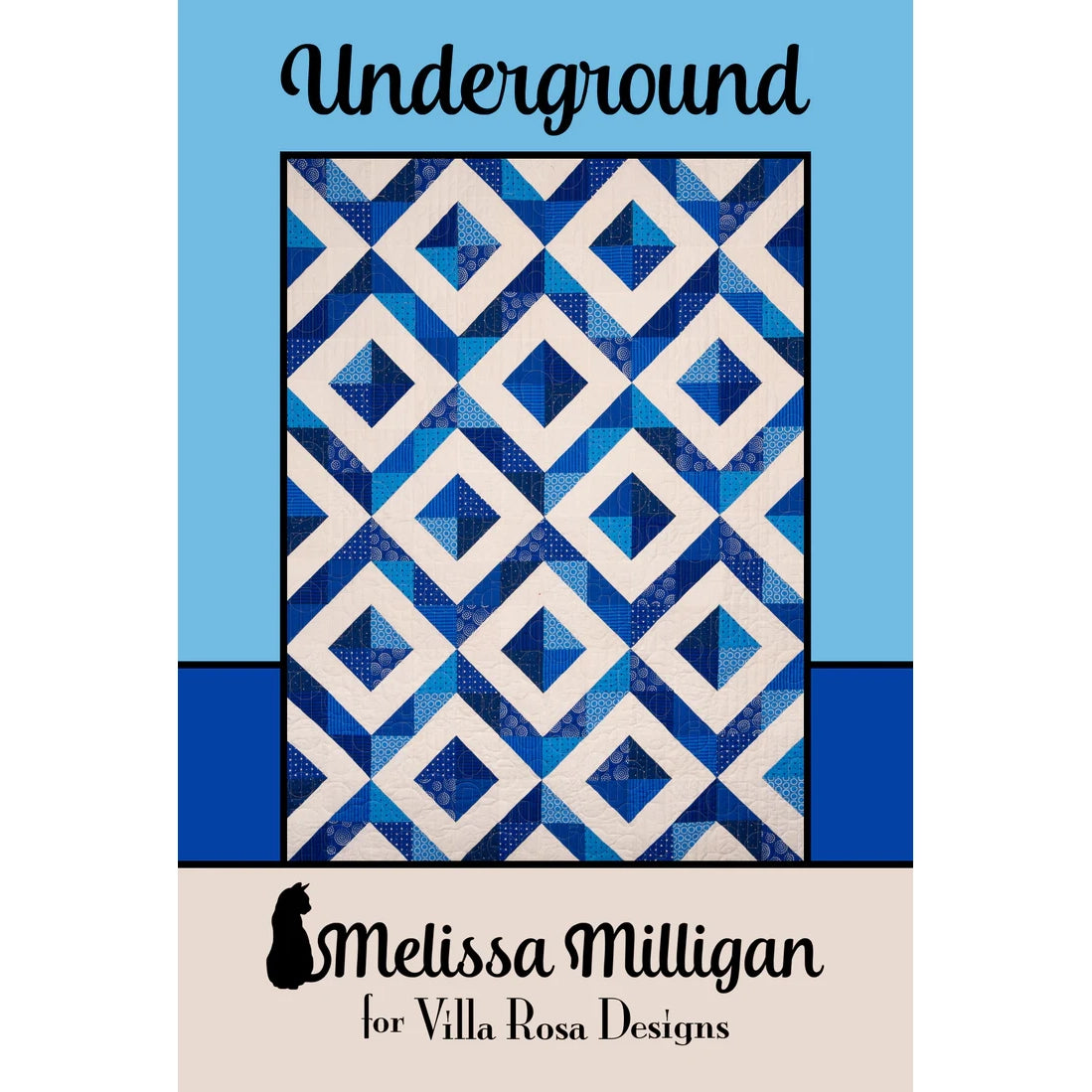 Underground Quilt Pattern 48x64 – Modern Throw Quilt Design — Fabric ...